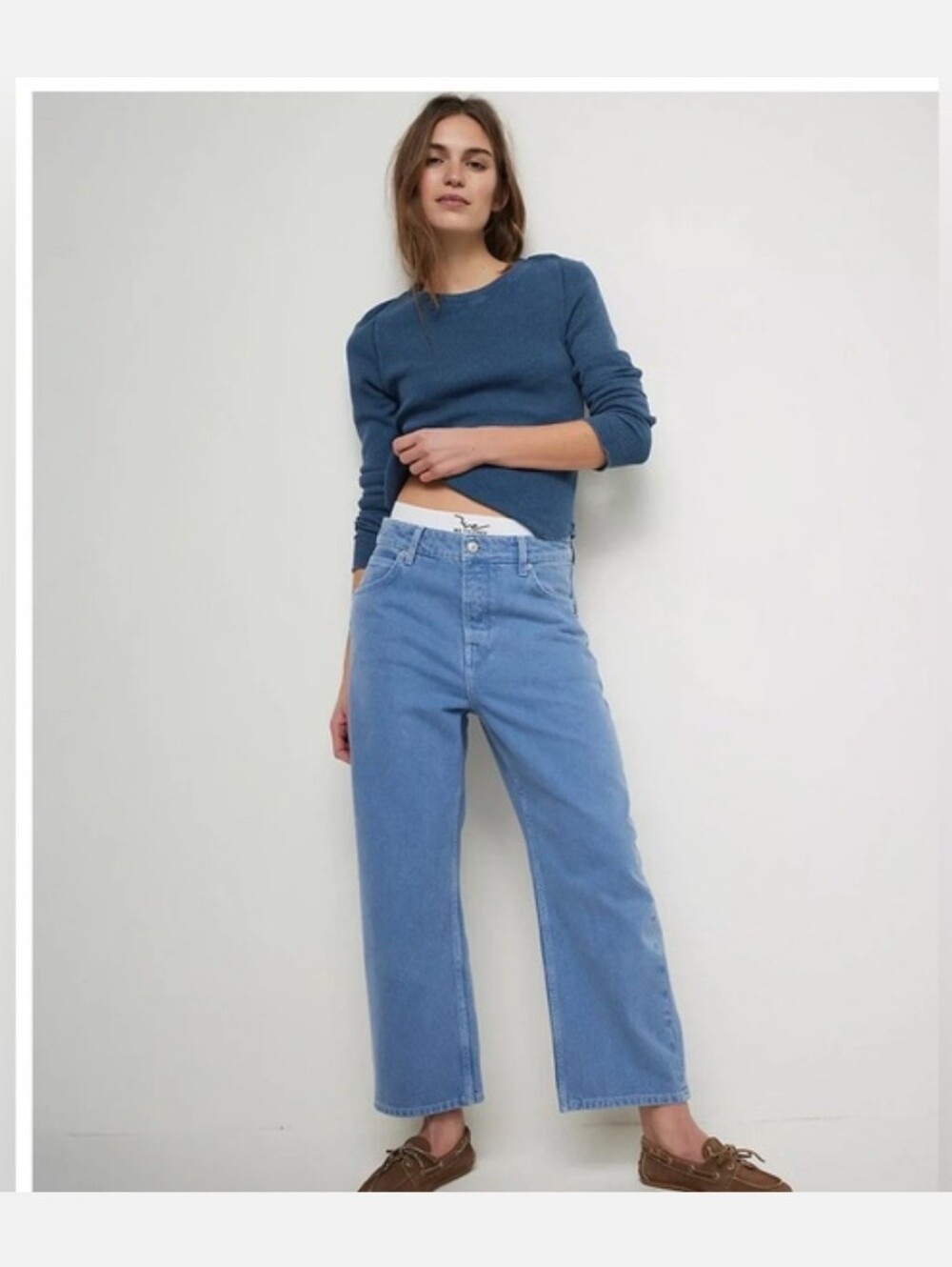 NWT 28 Free People Deep Trance Boyfriend Jeans